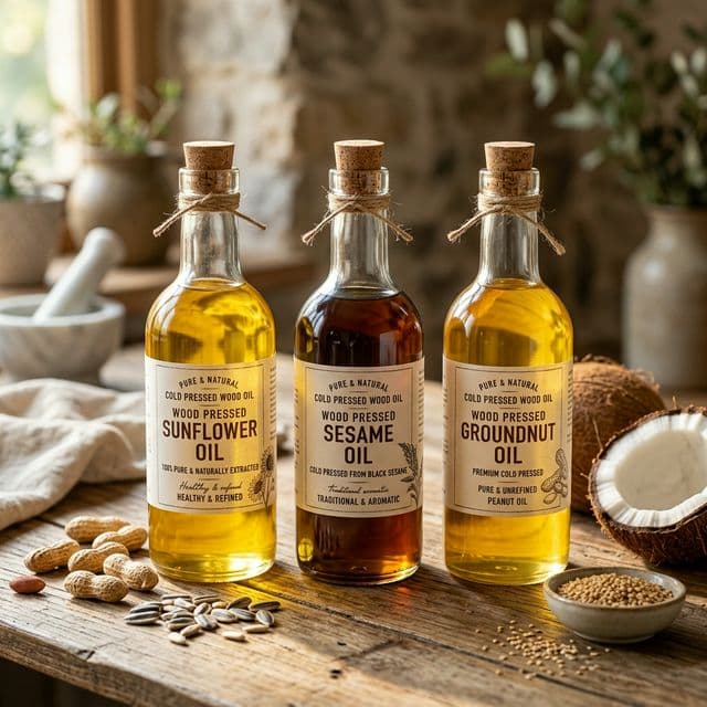 Shree Avighna Premium Wood Cold Pressed Oils